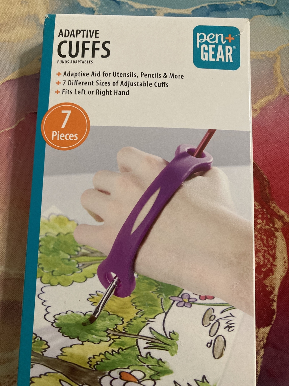 Purple Adaptive Cuffs - Kids Adaptive Writing Aid (7 Pieces)